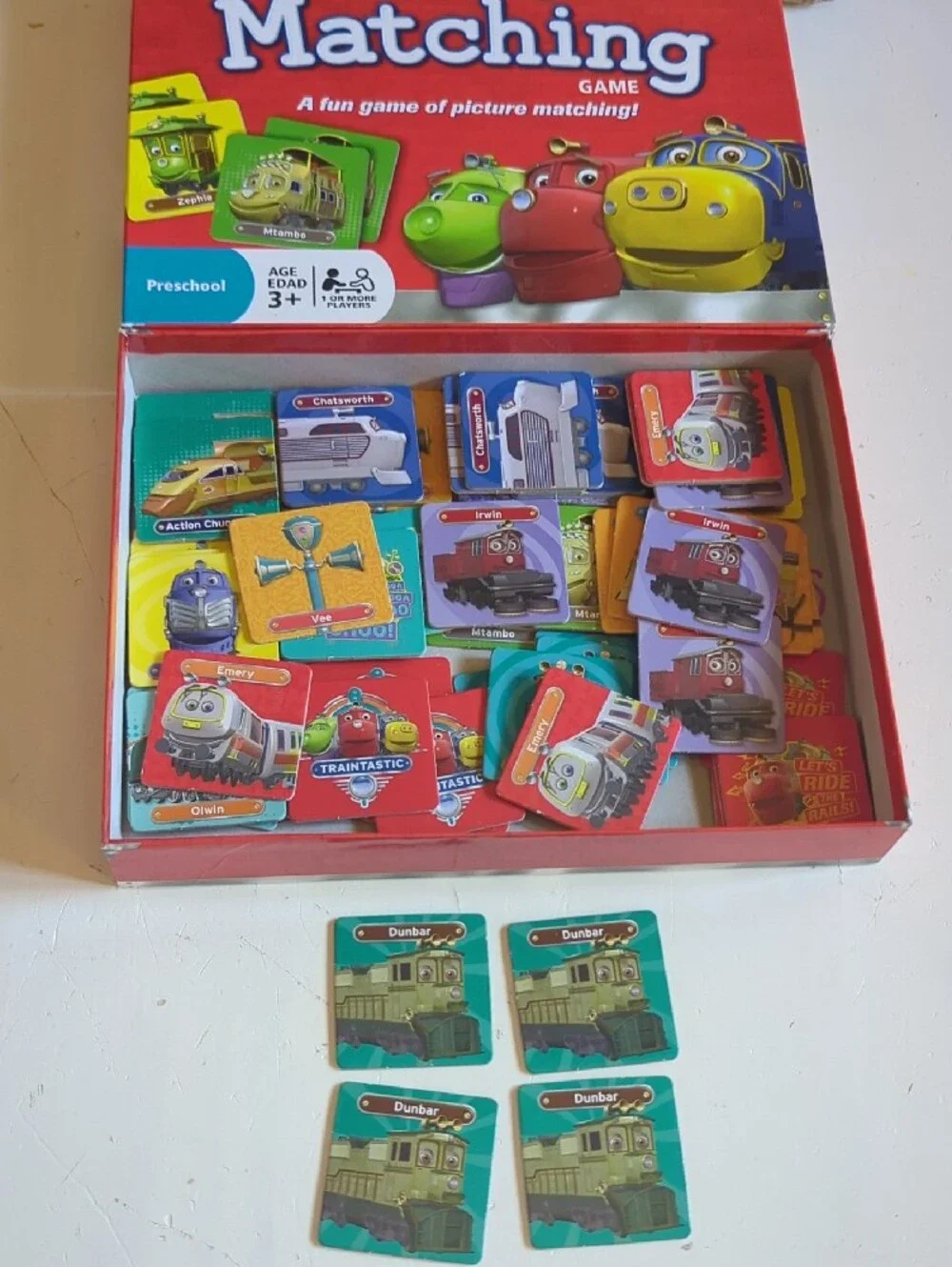 Matching Game - Red Preschool Picture Matching Game